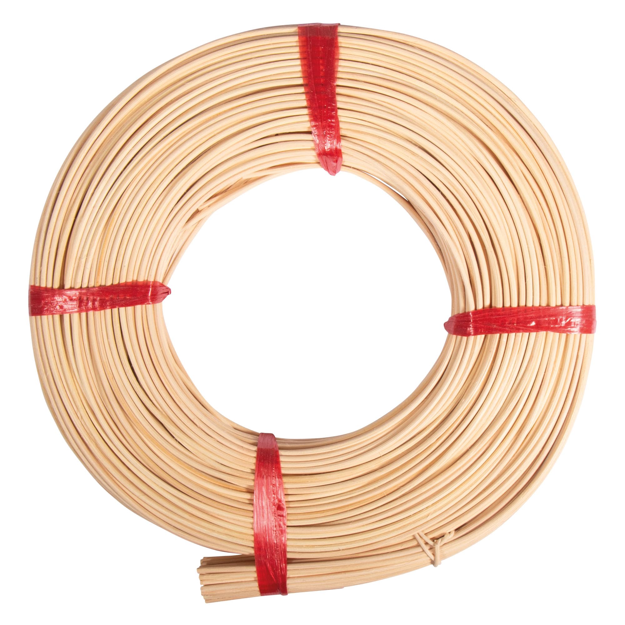 Rayher 6502800 Rattan Round Reed for Basket Making and Weaving, Coil of Reeds 1lb, round, No 8