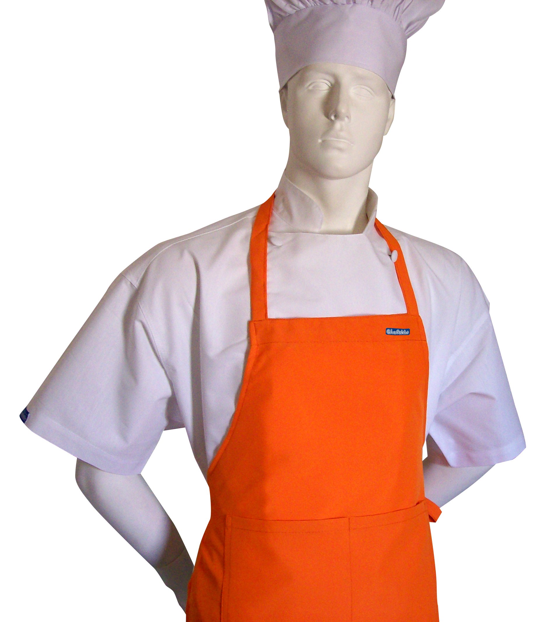 オレンジ　エプロン KIMONOMACHI エプロン 「オレンジピンクお花」 日本製 オシャレ