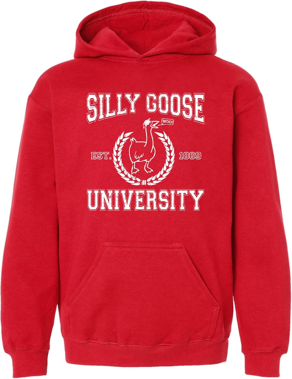 Go All Out Silly Goose University Funny Novelty Gift Idea Mens Women Youth Sweatshirt Hoodie