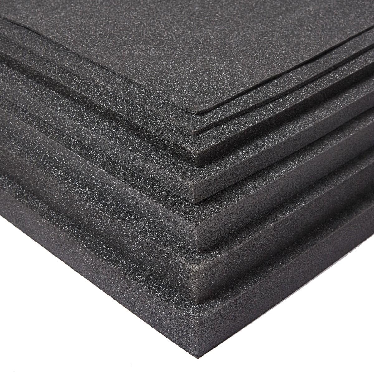 PE Schaumstoffplatte Plastazote LD29 | 8er Pack | 600 x 500 mm, geschlossenzellig, stoßdämpfend, wasserabweisend – ideal für DIY, Modellbau, Cosplay, Verpackung & Polsterung | 10 mm dick