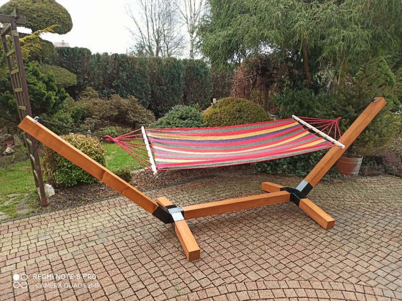 Cadre de hamac en bois dur 200 kg Universel Marron