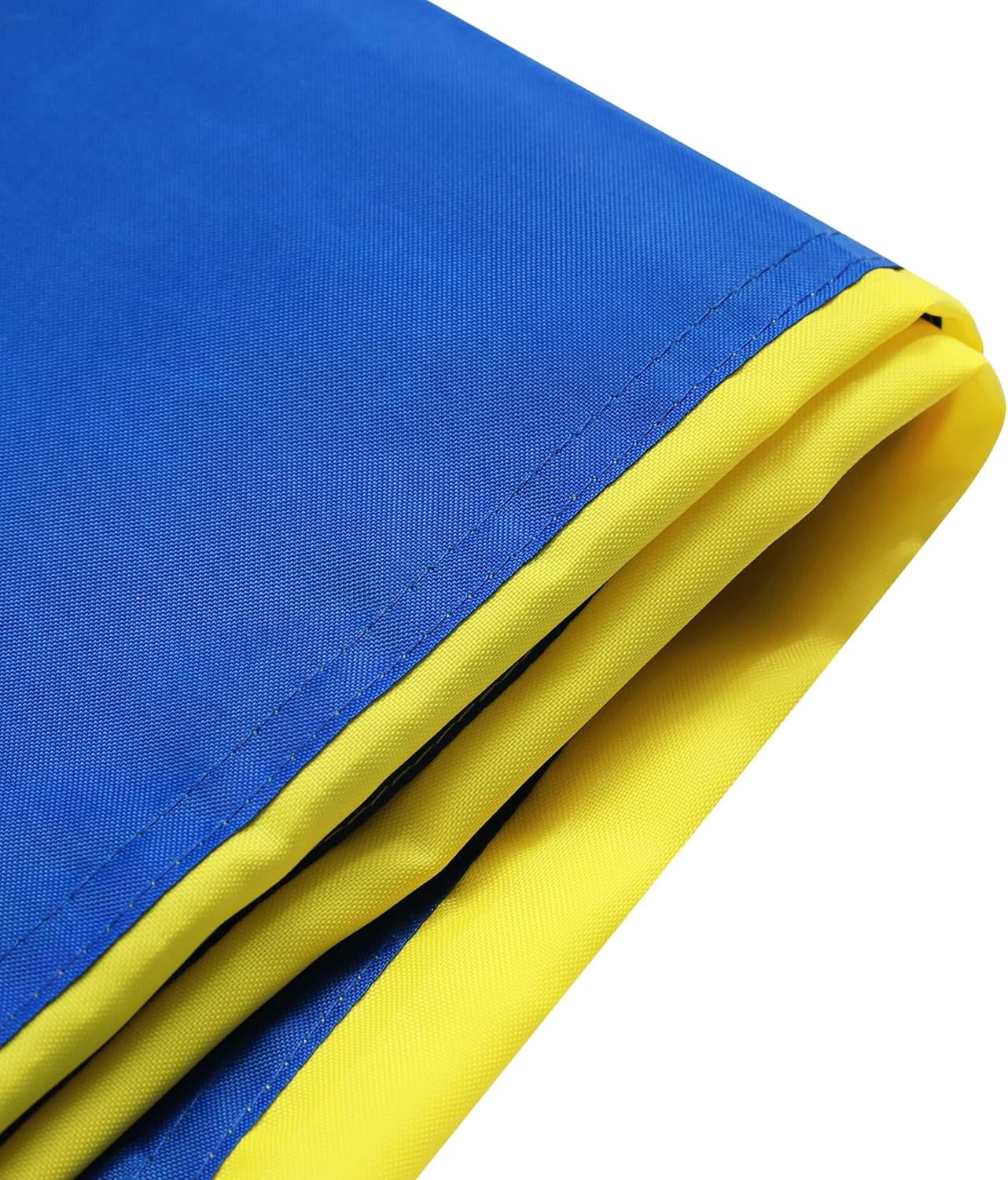 Ukrainian + USA Flags 3x5 Feet Combo Pack - Embroidered 210D Nylon Flags with Sewn Panels