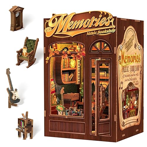 CUTEBEE Book Nook Kit, DIY Miniature House Kits for Adult