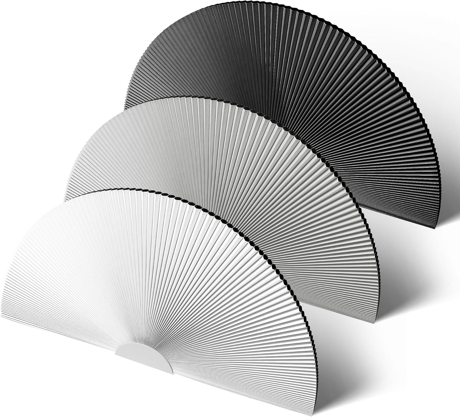 Arch Window Shades Blackout Half Circle Cordless Cellular Shades No Drill Half Moon Honeycomb Blinds for Indoor Window Thermal Insulation Noise Reduction,Blackout-White,72" W x 36" H 72"W x 36"H Blackout-white