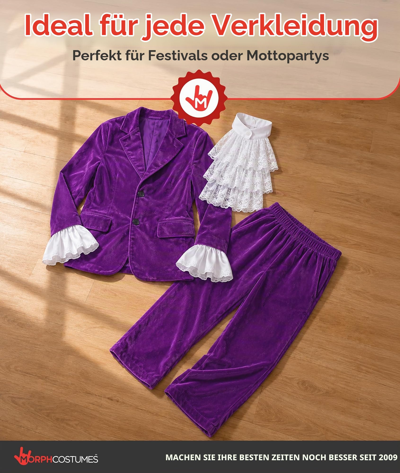 Fun Shack 60er Jahre Outfit Herren Mottoparty, Groovy 60er Jahre Geheimagent Retro, Schlagermove Outfit Herren, Faschingskostüme Männer, Karneval