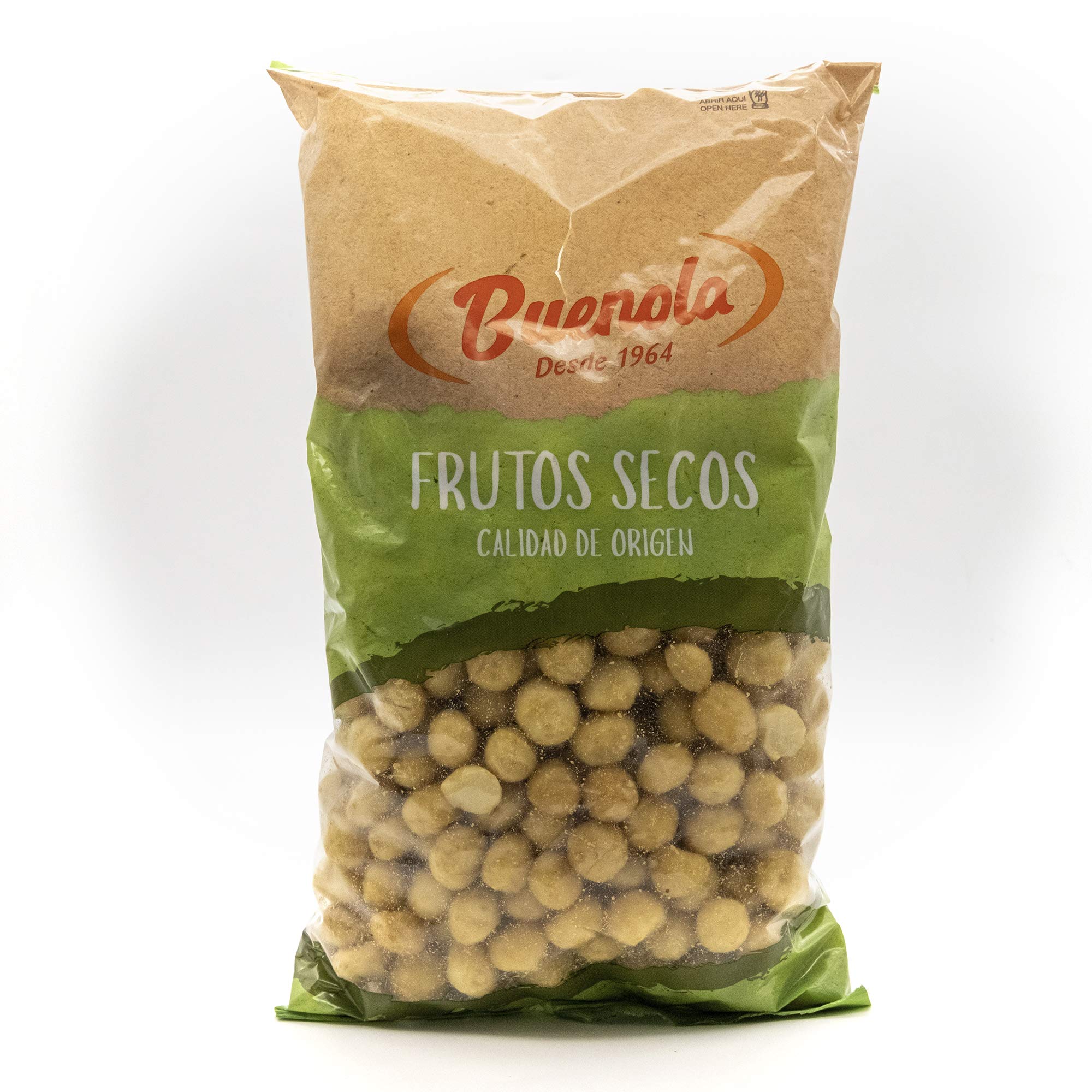 Nueces de macadamia fritas 1 kg– Marca: Buenola – Frutos secos naturales.