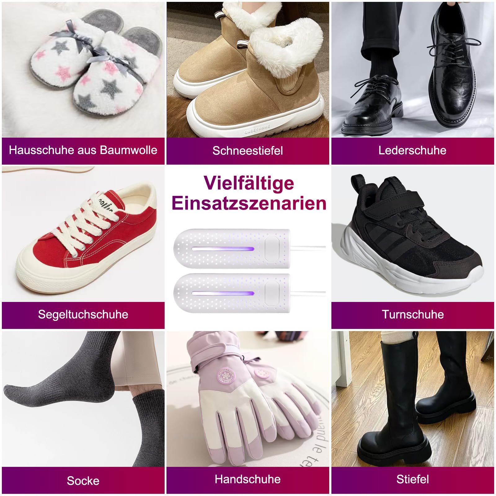 Schuhtrockner Elektrisch Mit Stecker Schuhtrockner Elektrisch Mit Zeitschaltuhr - Antibakteriell Für Schuhe, Handschuhe & Stiefel Fußballschuhe Trockner