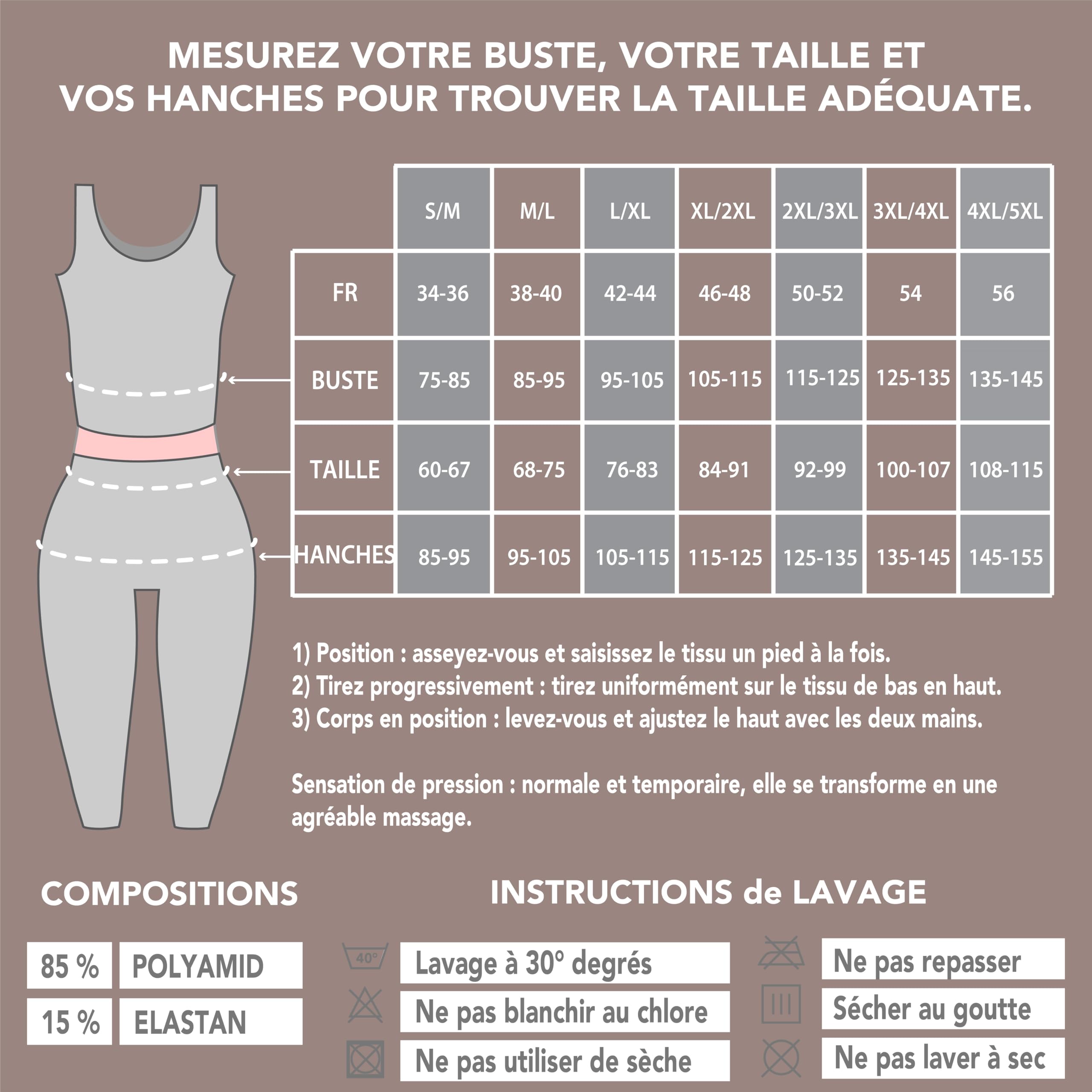 SLIMCELL Legging Anti Cellulite Femme Taille Haute – Legging Gainant Minceur Effet Ventre Plat, Leggings Sculptants Massage Actif, Vetement Femme Sport et Quotidien - Made in Italy
