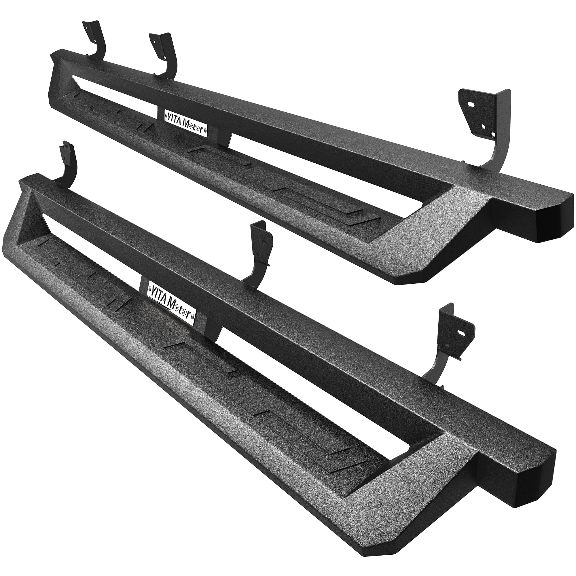 Photo 1 of Running Boards Compatible with 2009-2018 Dodge Ram 1500 Crew Cab, 2019-2024 1500 Classic, 2010-2026 2500/3500, Drop Side Steps Carbon Steel Nerf Bars (Excl. New Body Style)