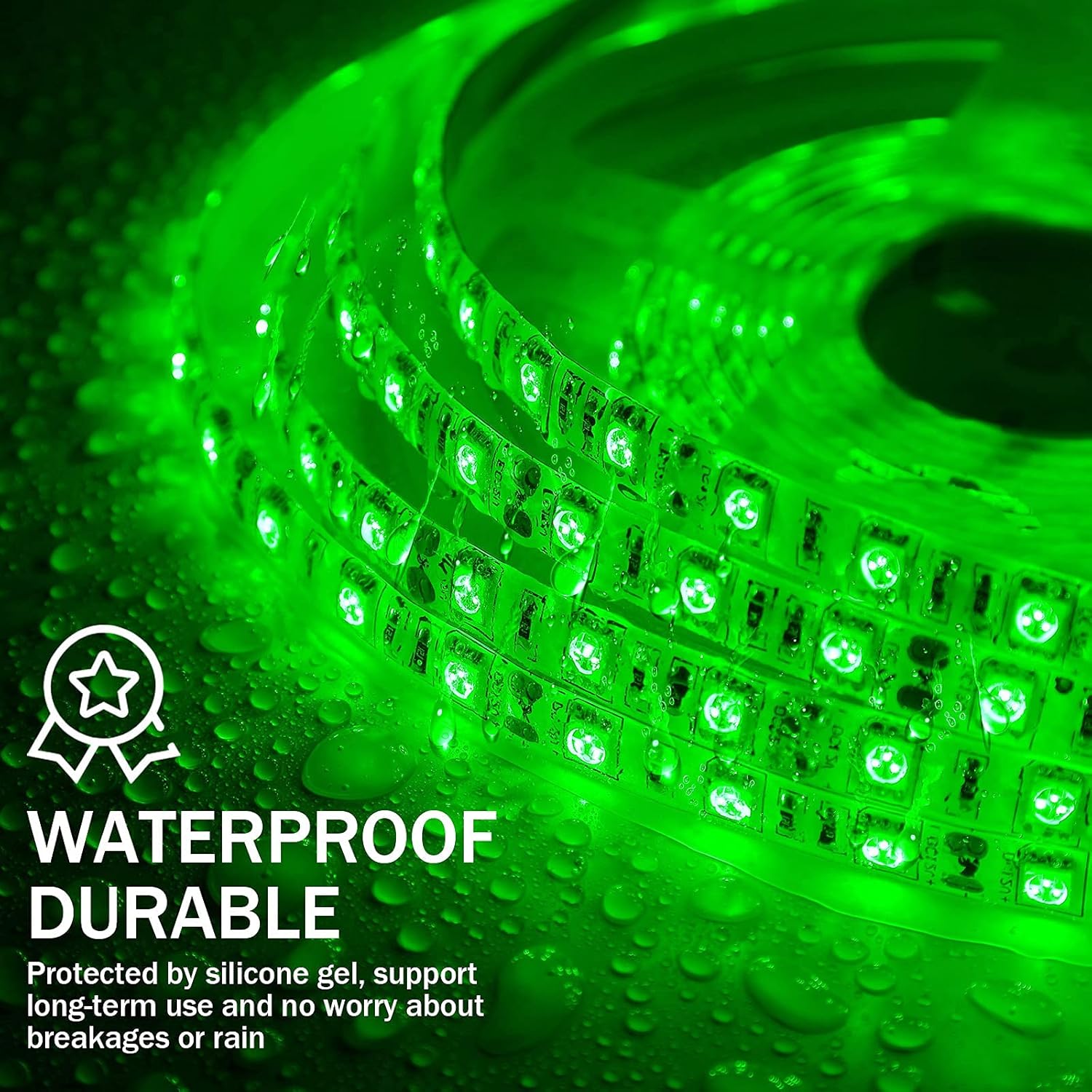 Pontoon LED Strip Lights, 16.4FT 12V Waterproof Marine Boat Interior Courtesy Lights, Under Deck Night Fishing Lights with Mounting Brackets Adhesive Tape and Extension Cable for Pontoon Boat (Green): Sports & Outdoors