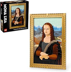 Amazon.com: LEGO Art Mona Lisa Building Set - Leonardo da Vinci Wall Display, Ages 18+ - DIY Crafts for Men, Women - Great for Puzzle and Art Lovers - Birthday Gift Idea - Includes Detachable Frame - 31213 : Toys & Games