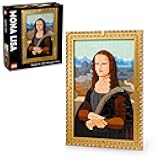 Art Mona Lisa Building Set - Leonardo da Vinci Wall Display, Ages 18+ - DIY Crafts for Men, Women - Great for Puzzle and Art Lovers - Birthday Gift Idea - Includes Detachable Frame - 31213
