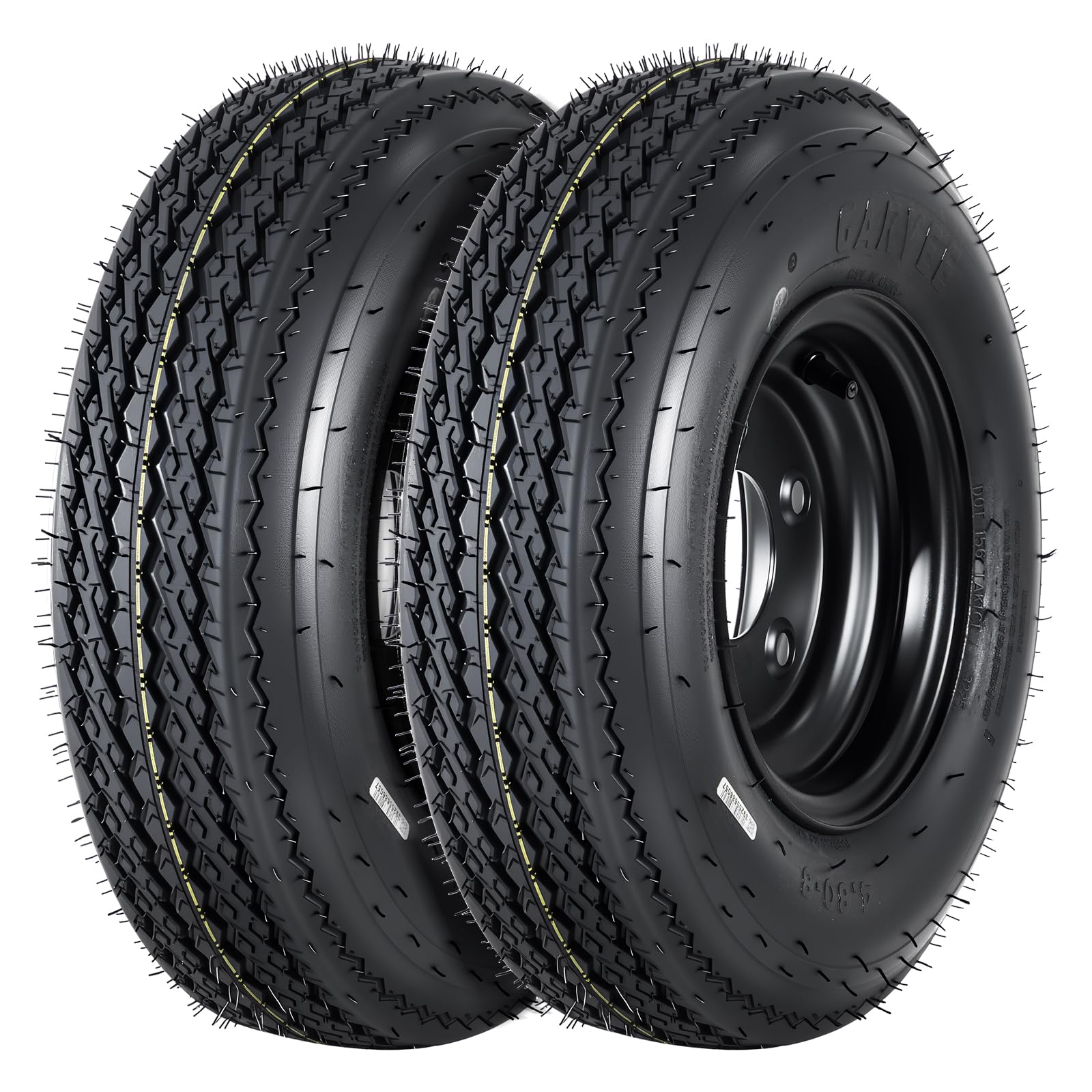 Amazon.co.jp: トレーラータイヤ ホイールセット 4.80-8 6PR 2 本