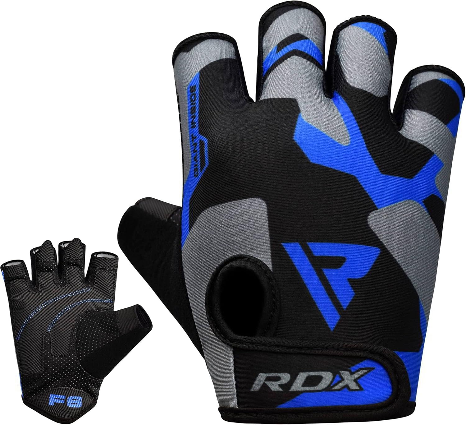 RDX Weight Lifting Gloves Women Fitness Workout, Anti Slip Padded Palm Grip Protection, Elasticated Breathable, Powerlifting Gym Bodybuilding Strength Training, Half Finger, Cycling Calisthenics - Image 7