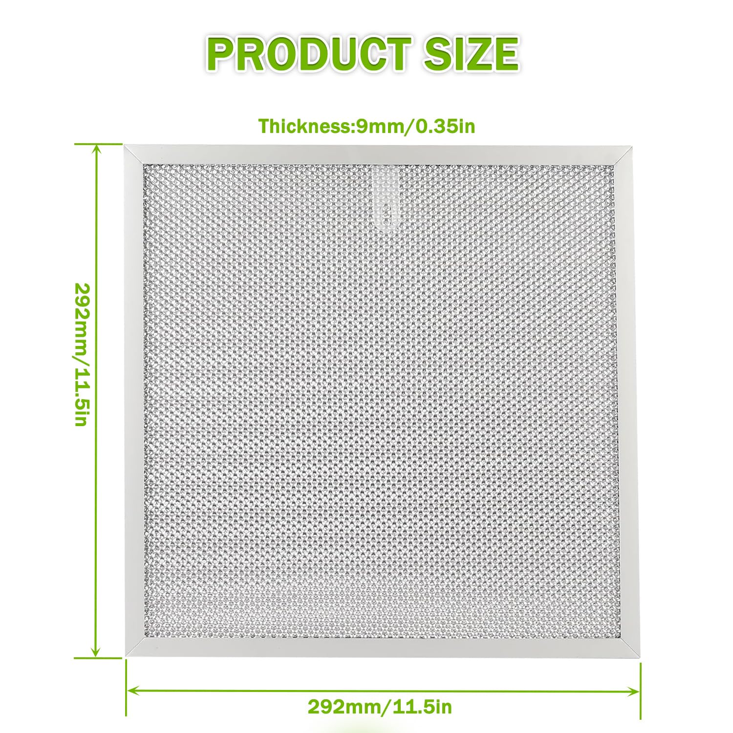 S99010467 99010467 Filtro de repuesto para campana extractora de 5 capas de malla de aluminio, filtro de grasa para campana Broan BXT1 y Nutone AR1 Series (paquete de 2)