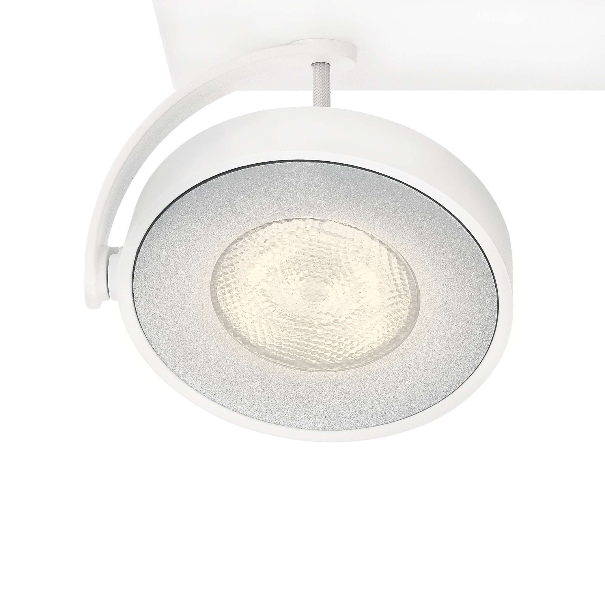 Philips Clockwork Lampada con 2 Faretti Orientabili, LED Integrato, 2 x 4.5 W, Bianco