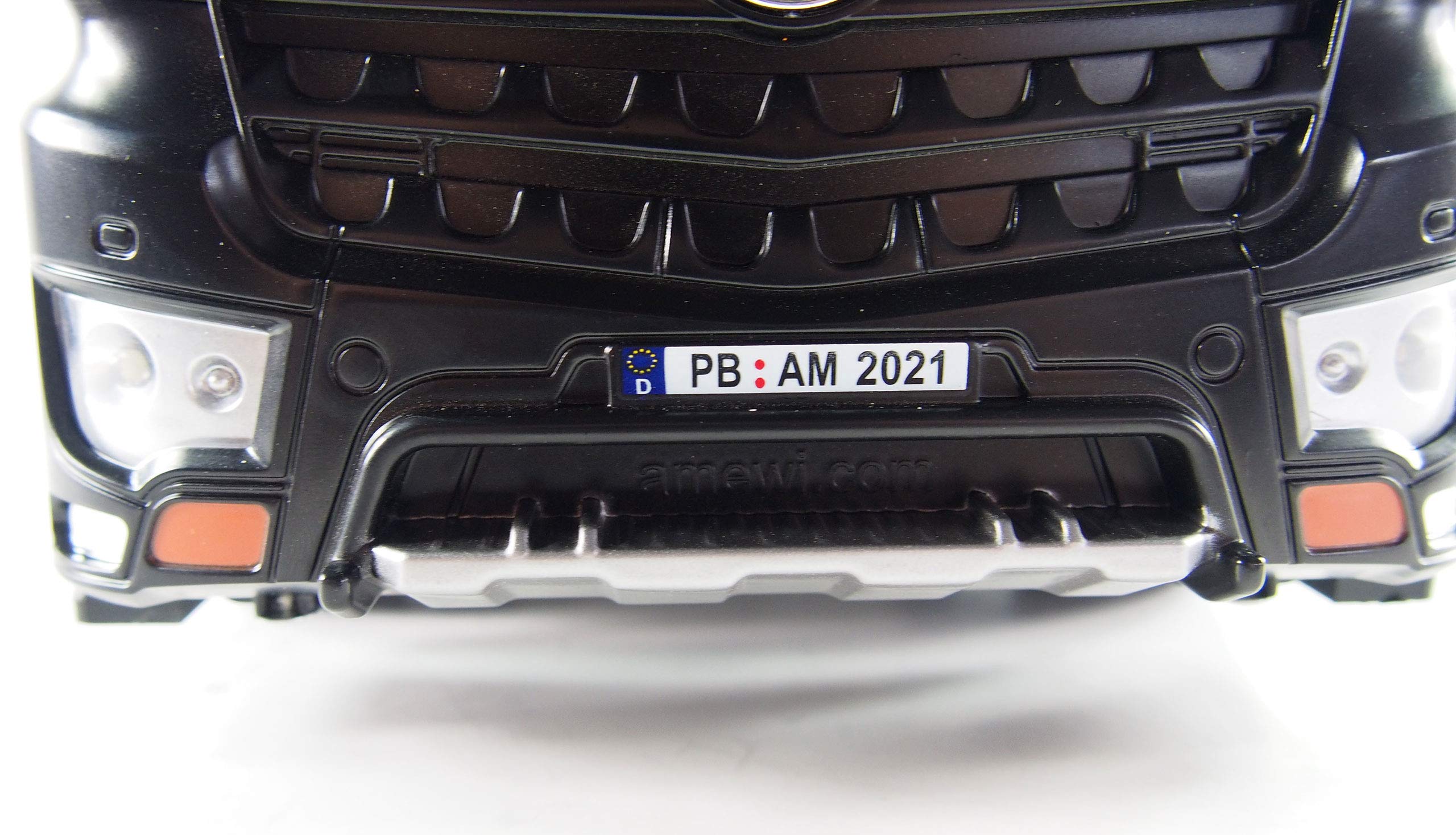 Amewi 22504 Mercedes-Benz ciężarówka wywrotka PRO metal V2 pojazd licencyjny zdalnie sterowany RTR 2,4 GHz dodatkowy akumulator szary