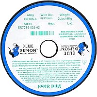 Vista 2 de Blue Demon ER70S6 X.023 X 2 LB MIG/GMAW Alambre de soldadura de acero al carbono, para todas las posiciones, baja salpicadura, formulado