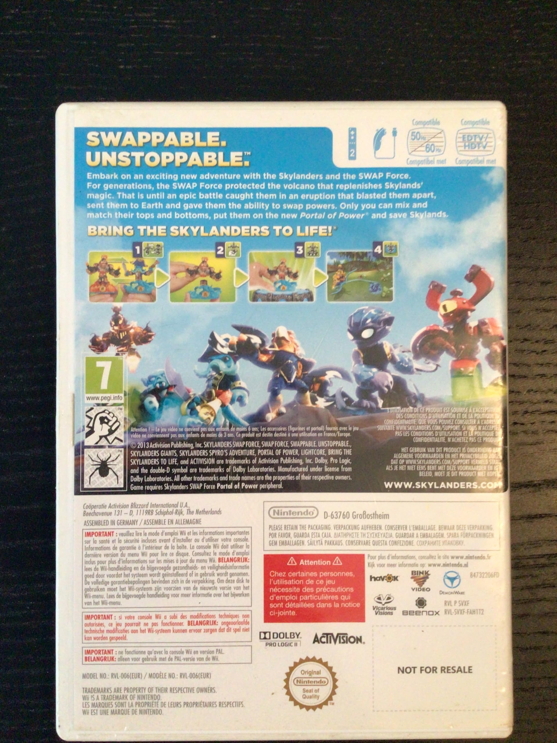 Wii Skylanders Swap Force (GAME ONLY): nintendo wii: Video Games