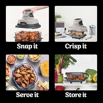 Amazon.com: Ninja Crispi Air Fryer, Microwave, Freezer
