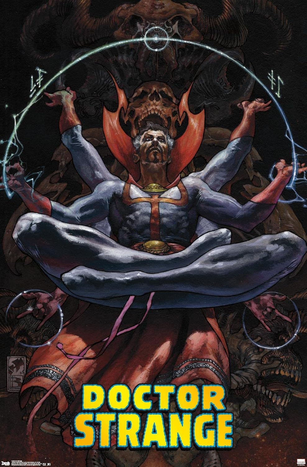 Trends International Marvel Comics - Doctor Strange - Meditating Wall Poster, 22.375" x 34", Premium Unframed Version