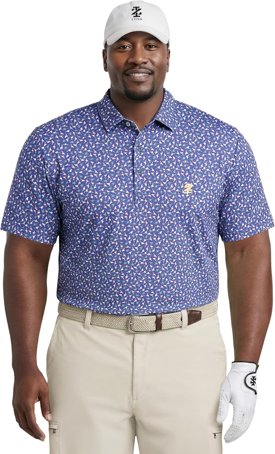 Izod Mens Big and Tall Swingflex Elite Short Sleeve Golf Polo