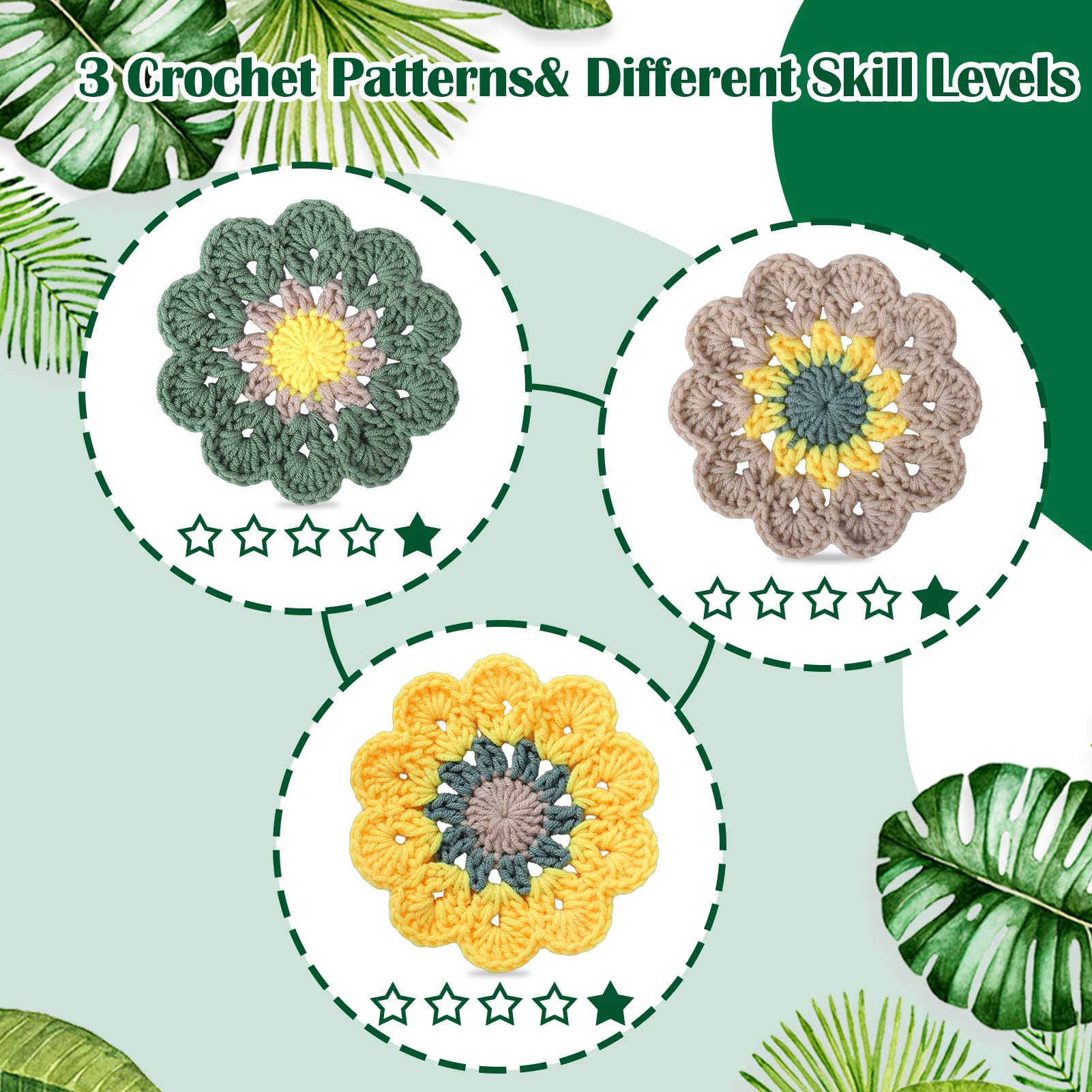 XANGNIER Crochet Starter Kit with Step-by-Step Video Tutorials, Hook, Accessories, Learn to Crochet Beginner Kit for Adults and Kids, DIY Arts & Crafts - Image 8