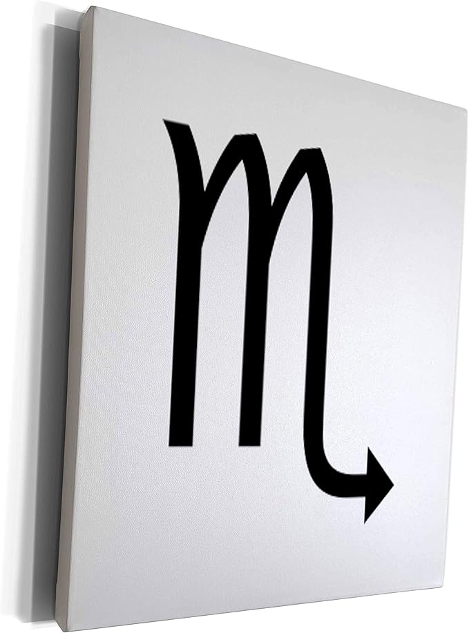 3dRose Museum Grade Canvas Wrap - Scorpio Astrology