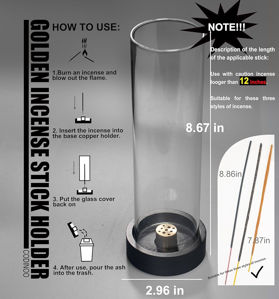 お香 TIGHTBOOTH GLASS INCENSE HOLDER BLACK お香 TIGHTBOOTH GLASS INCENSE HOLDER BLACK GLASS INCENSE