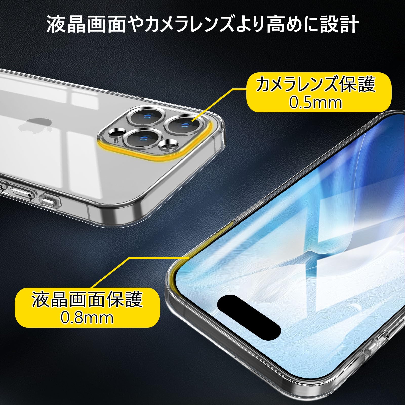 最新iPhone16ProMax 専用液晶付きケース クリアー 動画画像表示可能 Amazon.co.jp: iPhone16ProMax ケース アイフォン16プロマックス