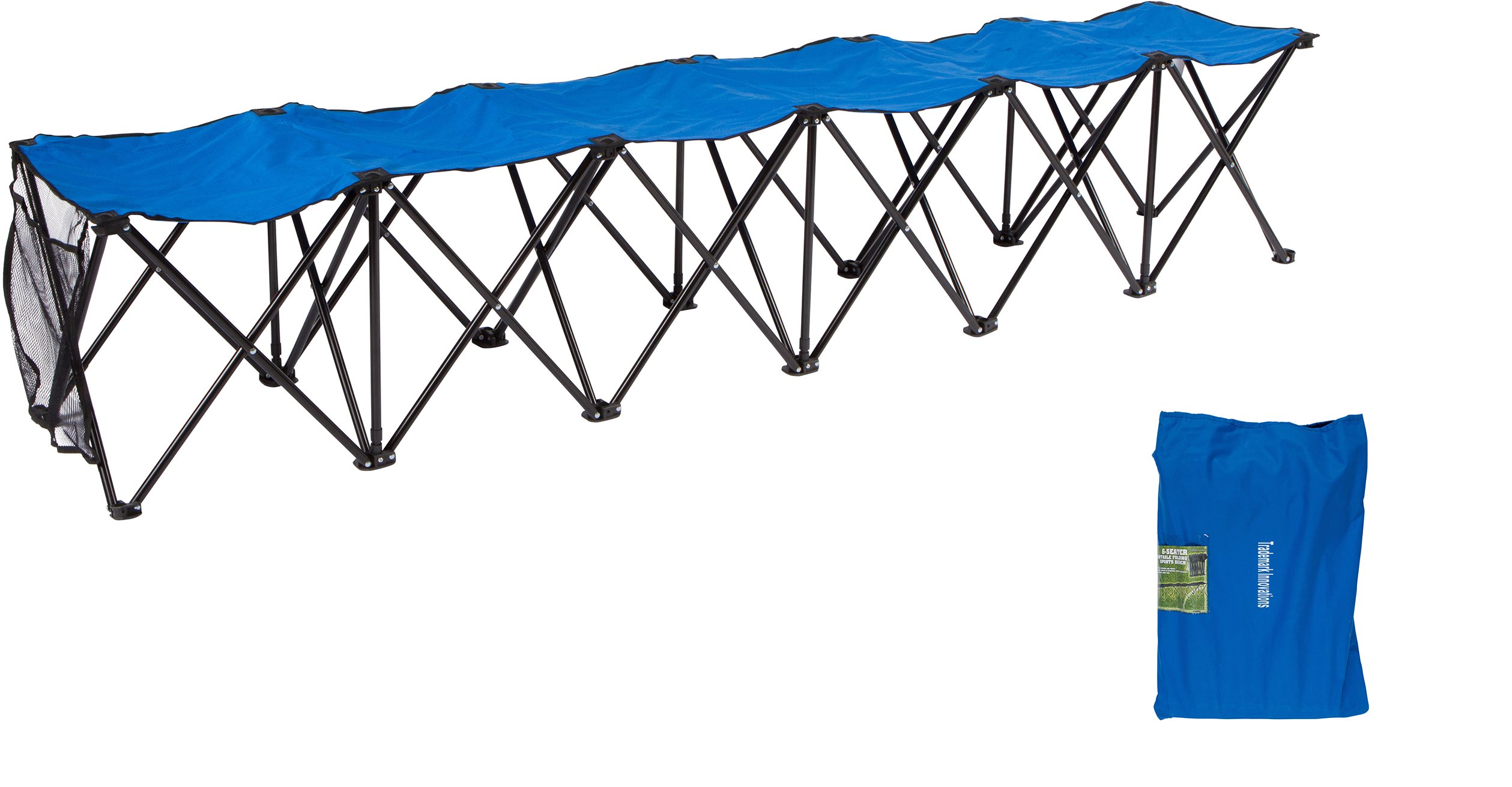 Trademark Innovations Portable 6-Seater Folding Team Sports Sideline Bench