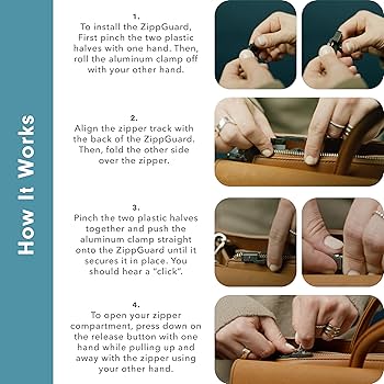 Amazon.com | ZippGuard Zipper Safety Lock | Pickpocket Theft