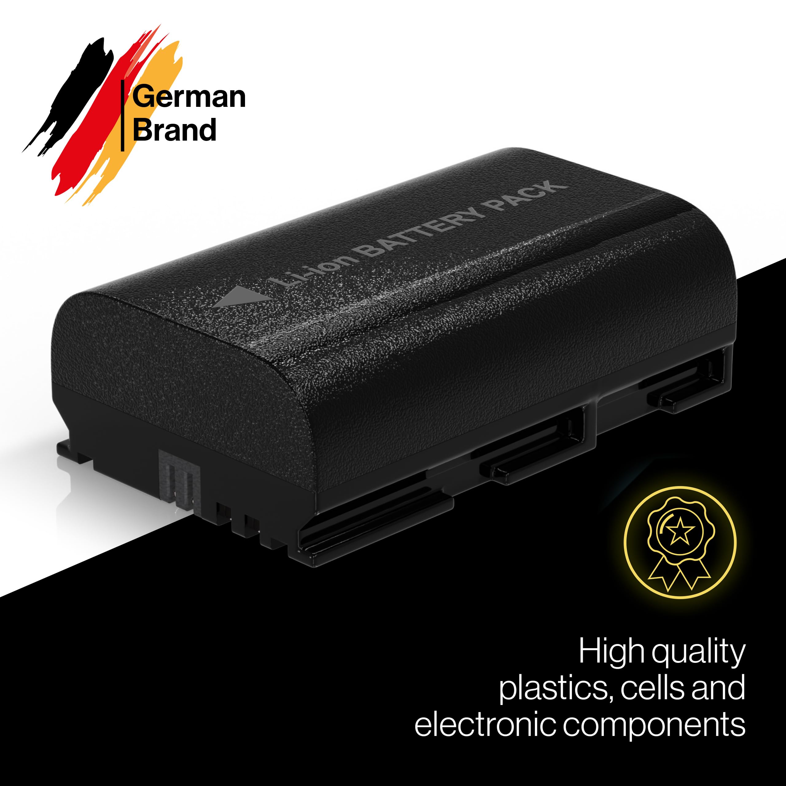 PATONA 2x PROTECT LP-E6P E6NH Akku, 2600mAh 18,7Wh 6A 8k-fähig, Ersatzakku für Canon LP-E6NH LP-E6N LP-E6 kompatibel mit EOS R5 Mark II R5C R6 R6II R7 5D Mark II III IV 6D