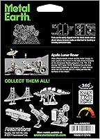 Vista 6 de Fascinations Metal Earth Apollo Lunar Rover 3D Kit de modelo de metal