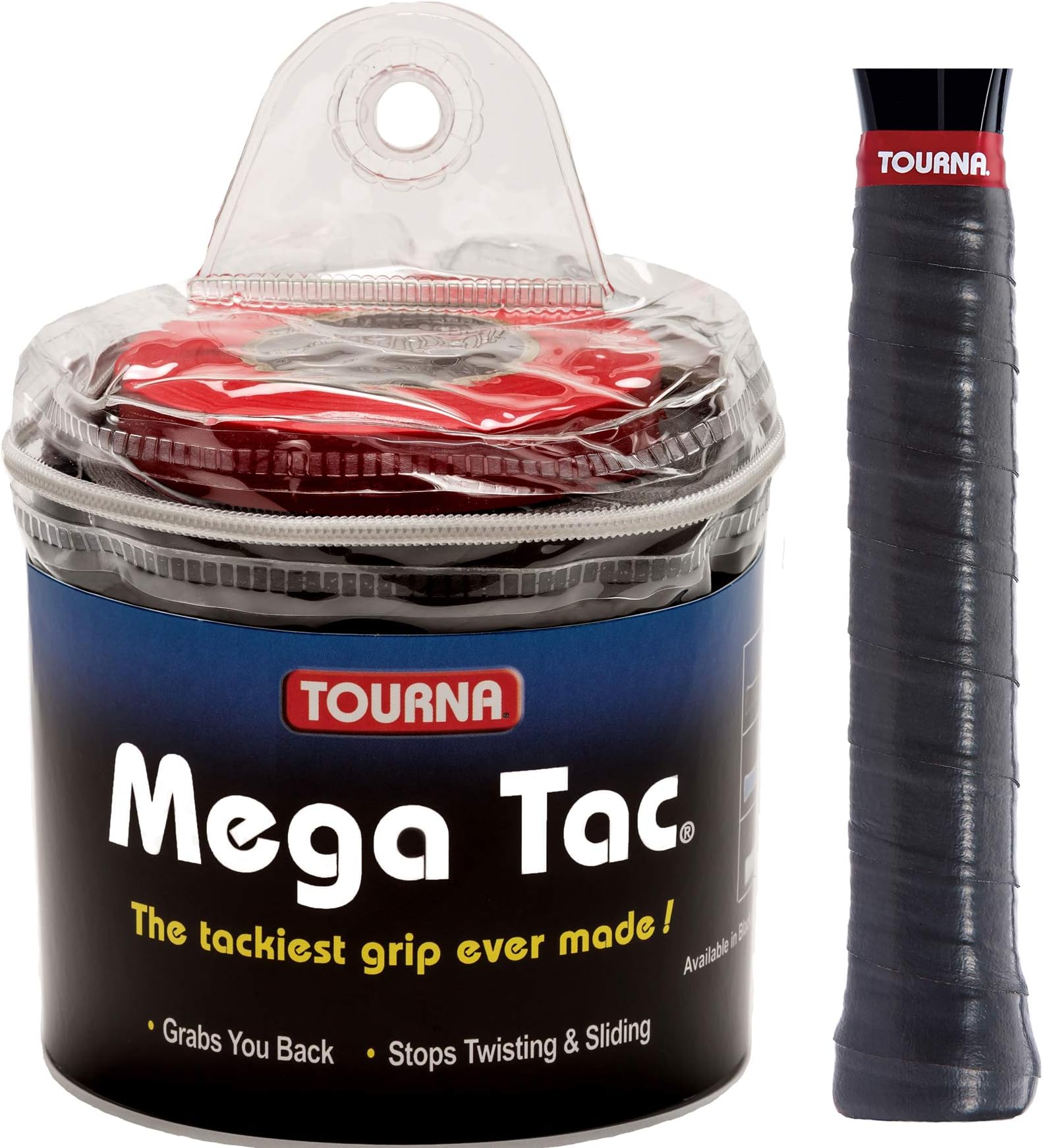 Tourna Mega Tac Extra Tacky Overgrip, 30-Pack