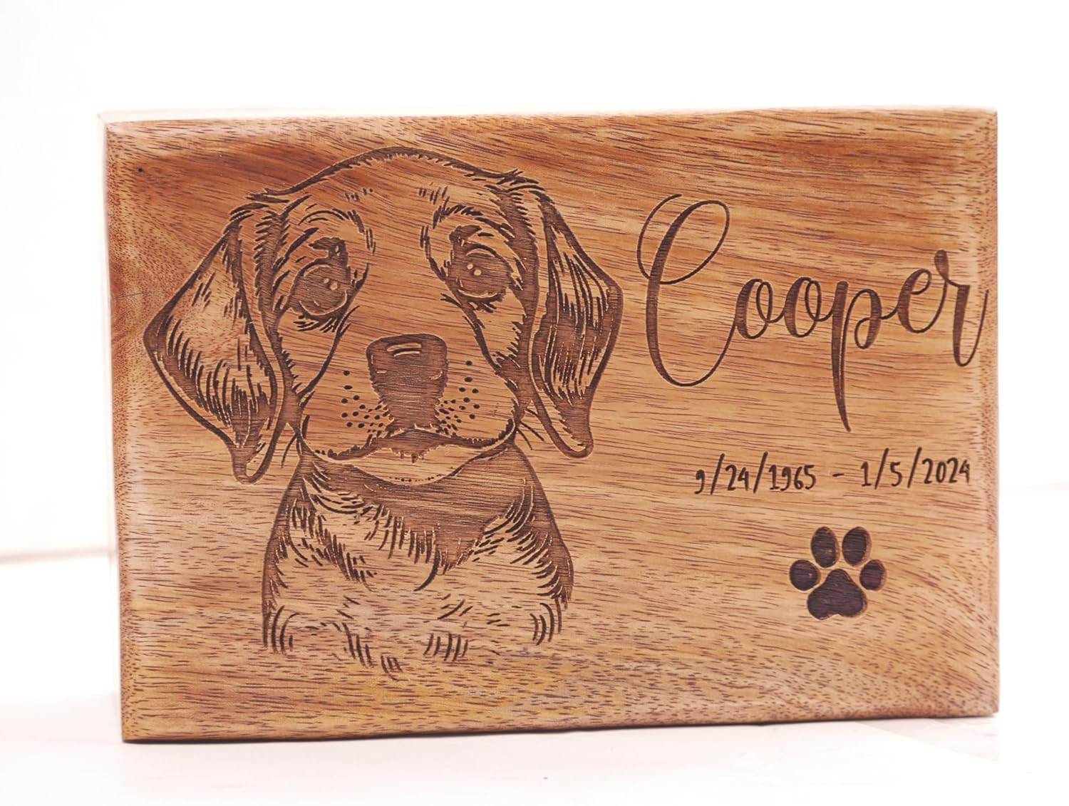 Personalized Handcrafted Wooden Tree of Life Cremation Urn for Human & Pet Ashes, Wood Memorial Burial Urn Box for Male, Female, Dogs, Cats, Men & Women, Custom Sizes Small to XL (40–250 lbs Capacity)