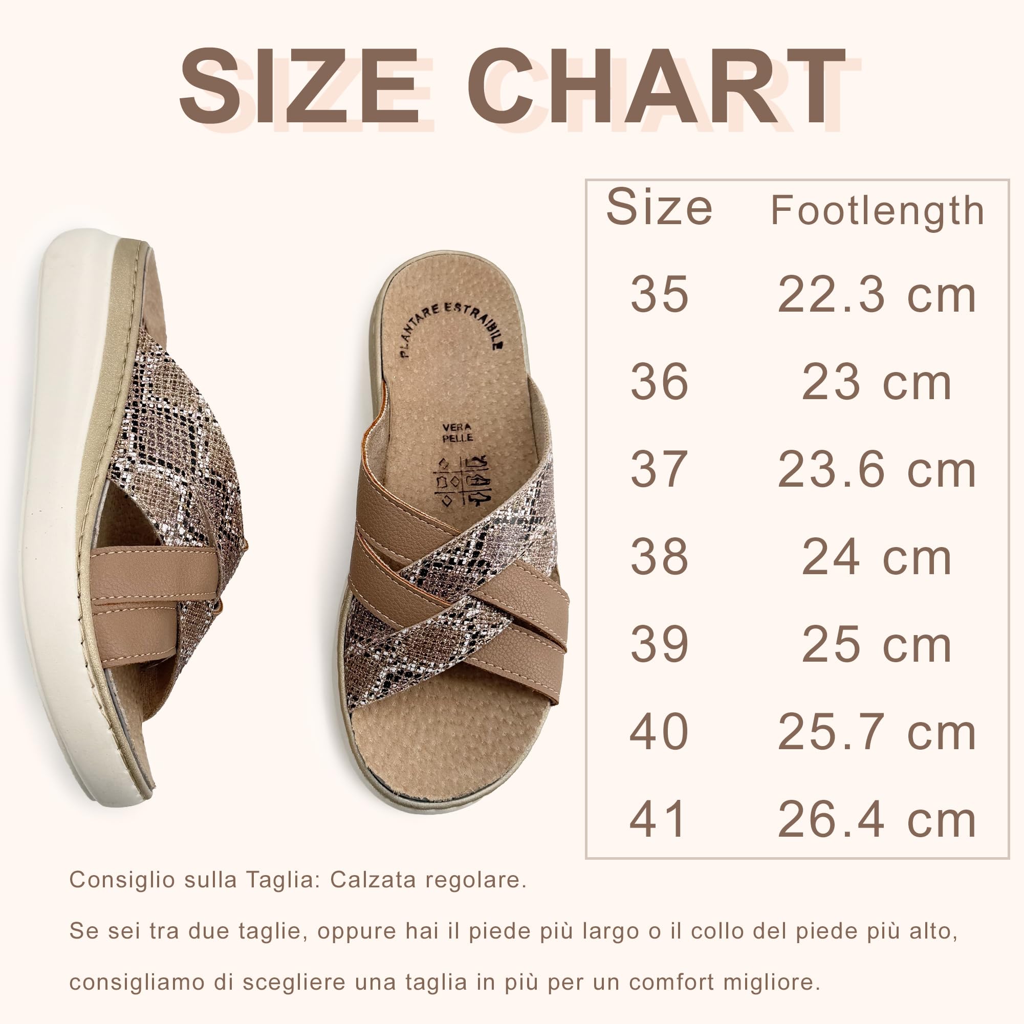JOMIX Ciabatte Donna Estraibile Sottopiede in Pelle Comode Pantofole Estive Anatomiche Ergonomiche Scarpe Aperte Morbide da Casa e Tempo Libero