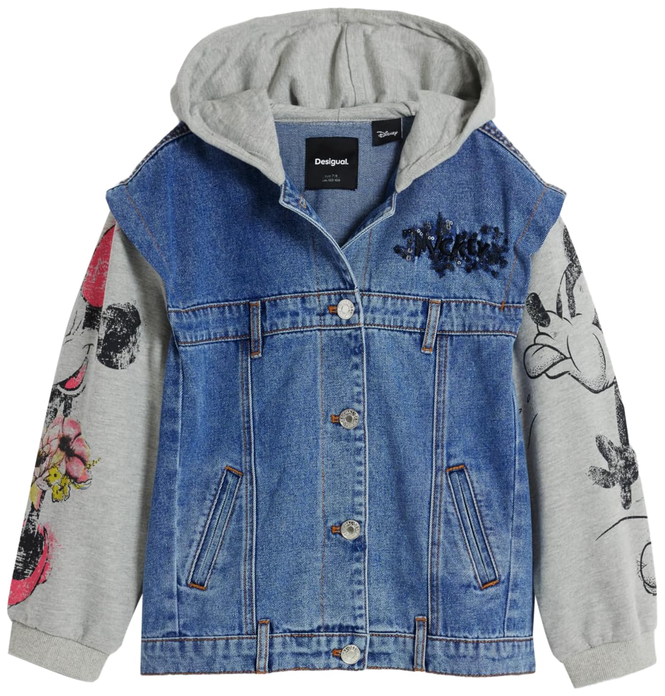 Desigual EXT_PEARL_M, 5007 DENIM LIGHT WASH, 9/10