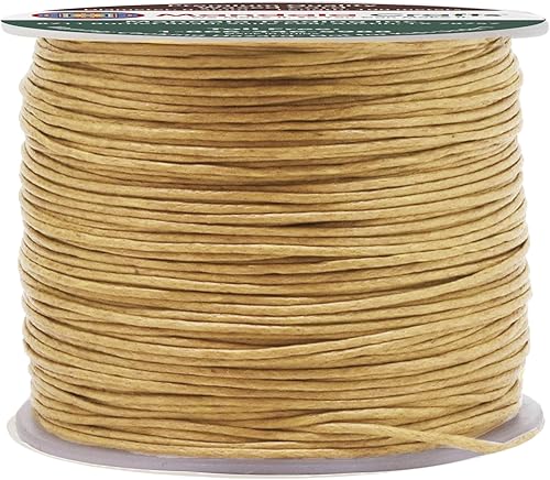 Miniatura 173 de Cuerda Mandala Crafts 0.03 pulgadas 109 yardas para hacer joyería, artesanía, macramé, cuerda de algodón encerado