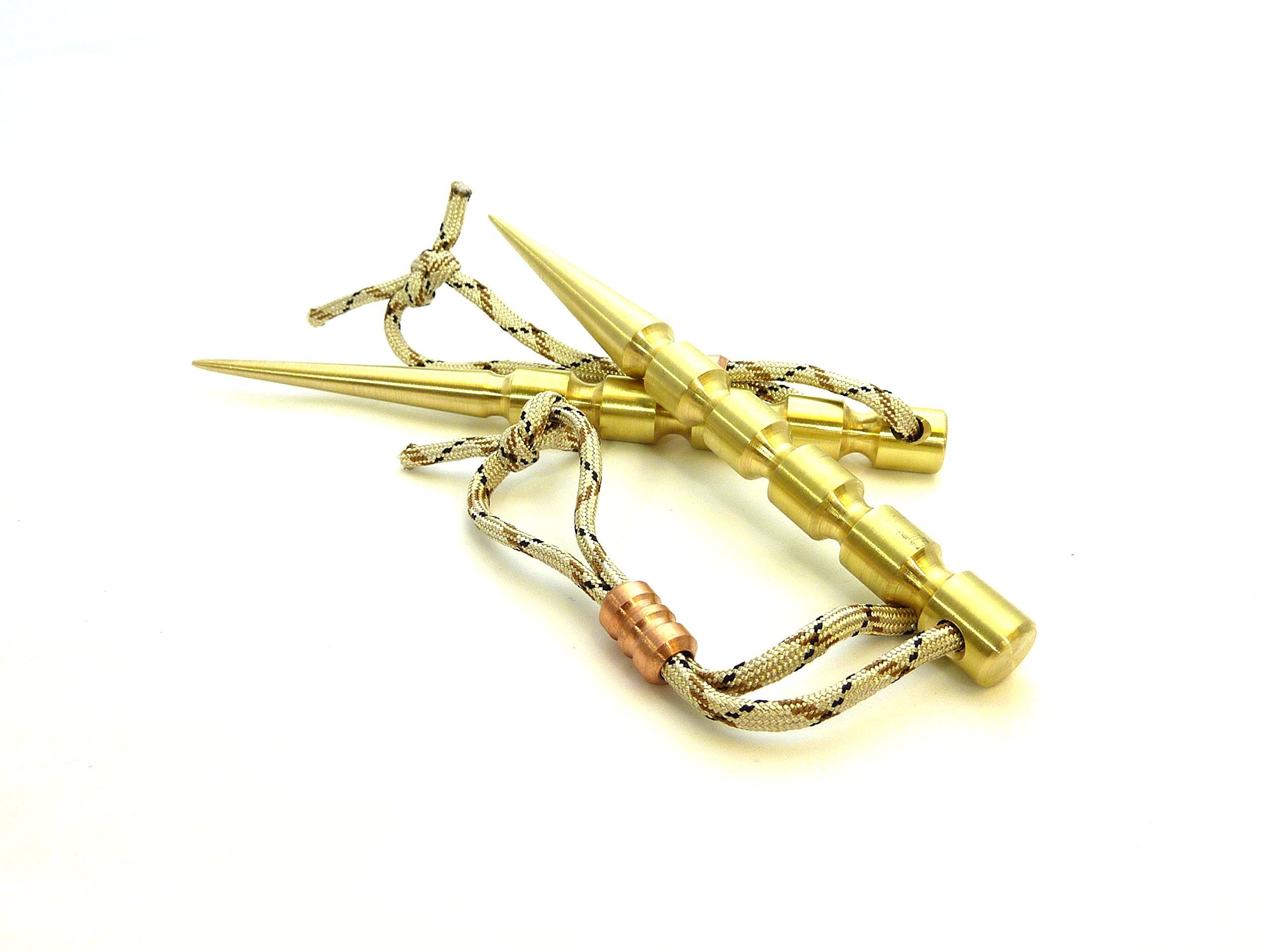 MARLIN SPIKE FID - BRASS - KNOTTING TOOL - HAND MACHINED IN THE USA