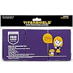 TitanShield (150 Sleeve,Purple) Small Japanese Sized Trading Card Sleeves Deck Protector for Yu-Gi-Oh, Cardfight!! Vanguard & More