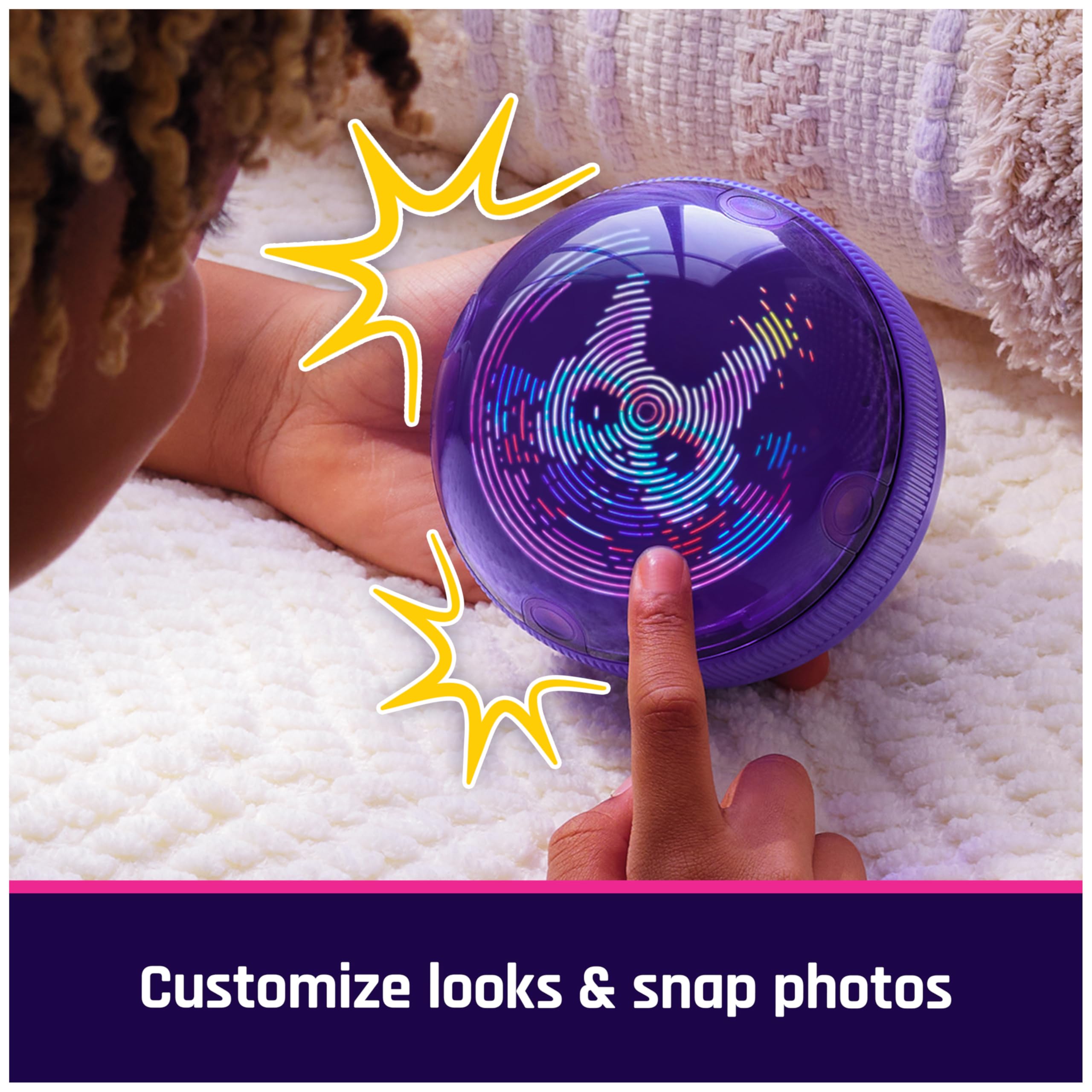 Hamster Ball Interactive Toy with Over 20 Hamsters Inside, Rolls & Reacts to Touch, Digital Pet Kids Toys for Girls & Boys Ages 5 and up