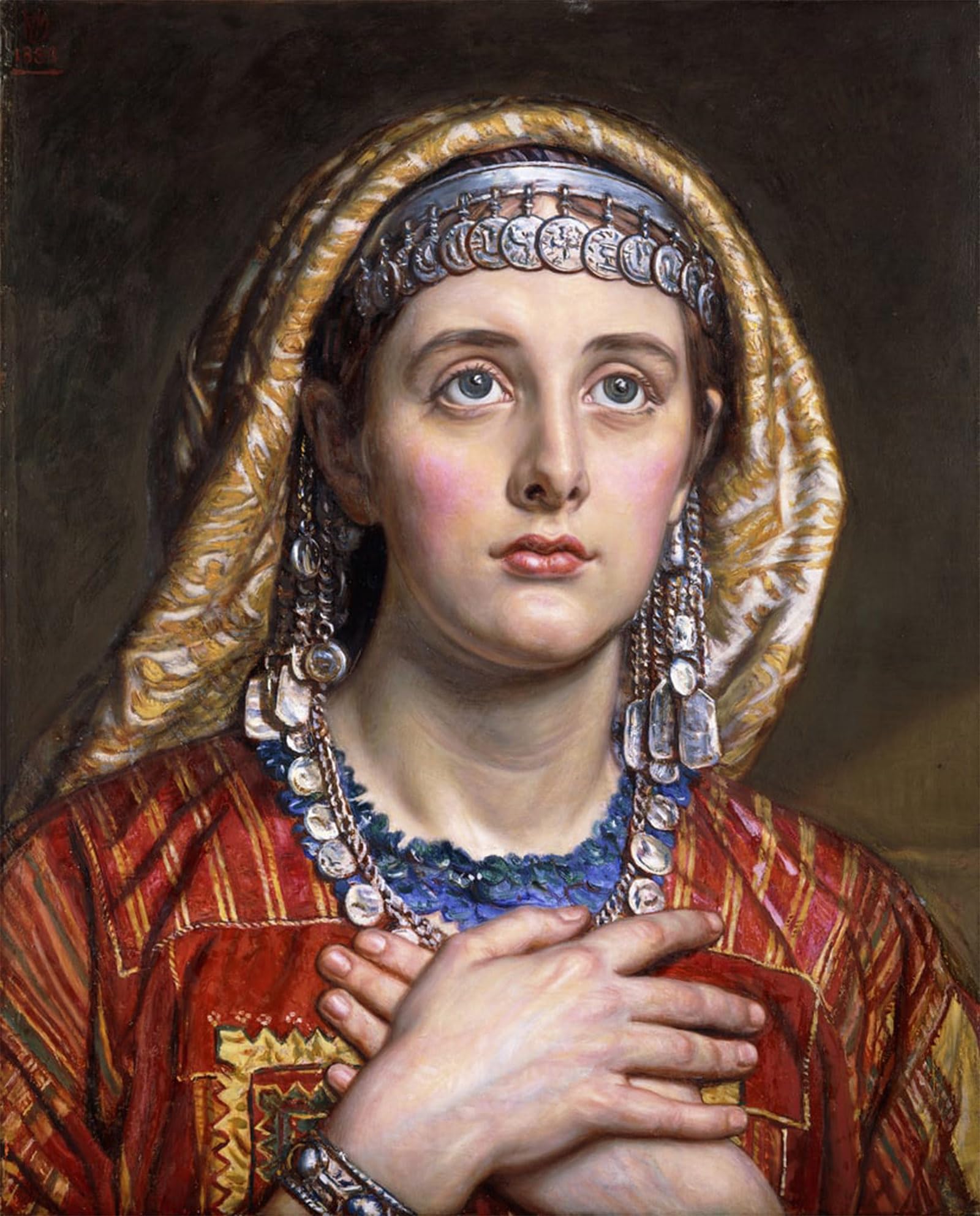 POSTERIIk Vintage Print Pop Art Landscape Artwork the Bride of Bethlehem by William Holman Hunt Art Prints for Office Home Decor 60x90cm