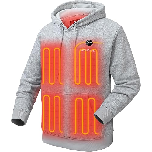 Venustas Unisex Pullover Heated Hoodie with Battery