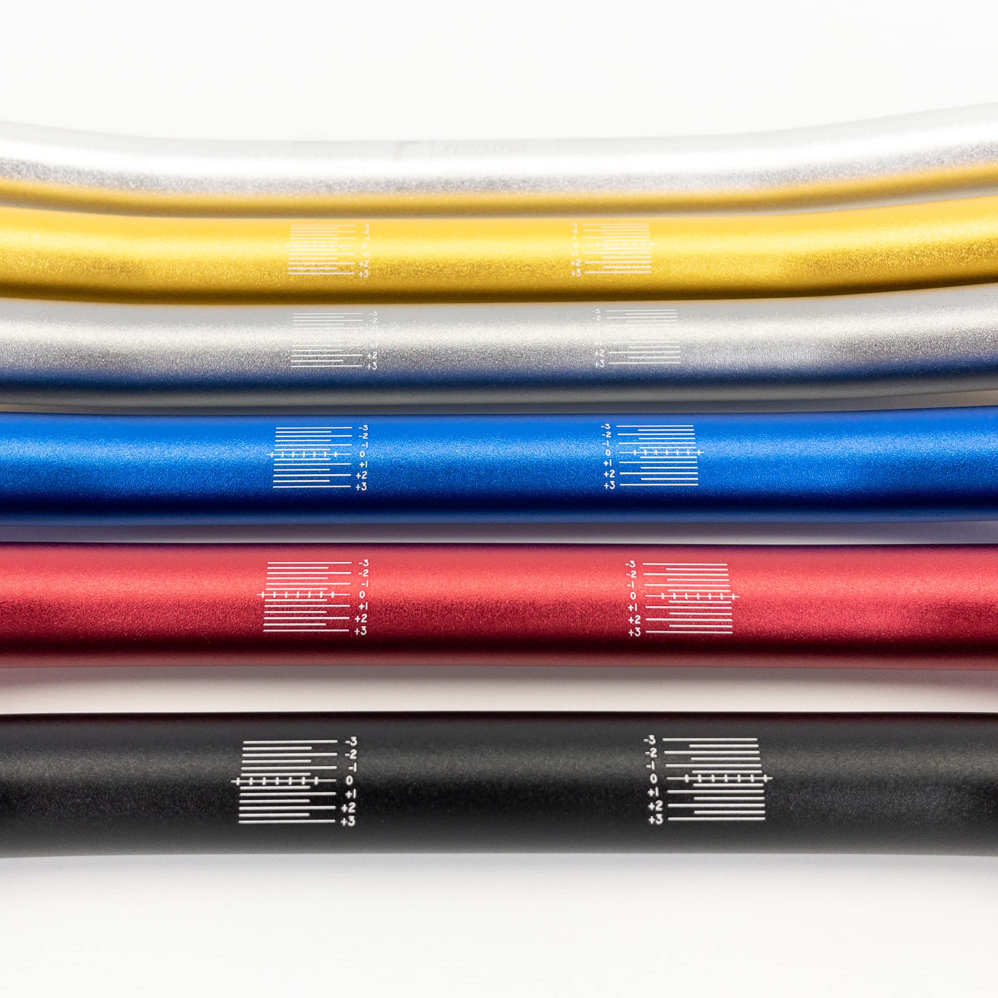 Manubrio 22mm 7/8'' moto Anodizzato in alluminio | Red-laser logo