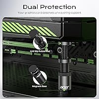 Vista 2 de acer Soporte de GPU, soporte de hundimiento de GPU, soporte de tarjeta gráfica GPU con imán y base antideslizante, soporte para tarjeta de video