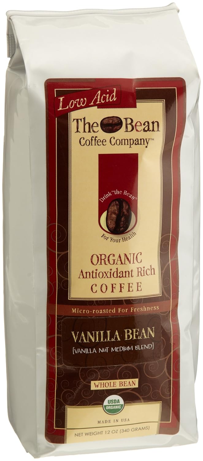 Amazon.com : The Bean Coffee Company Vanilla Nut, Organic Whole Bean ...