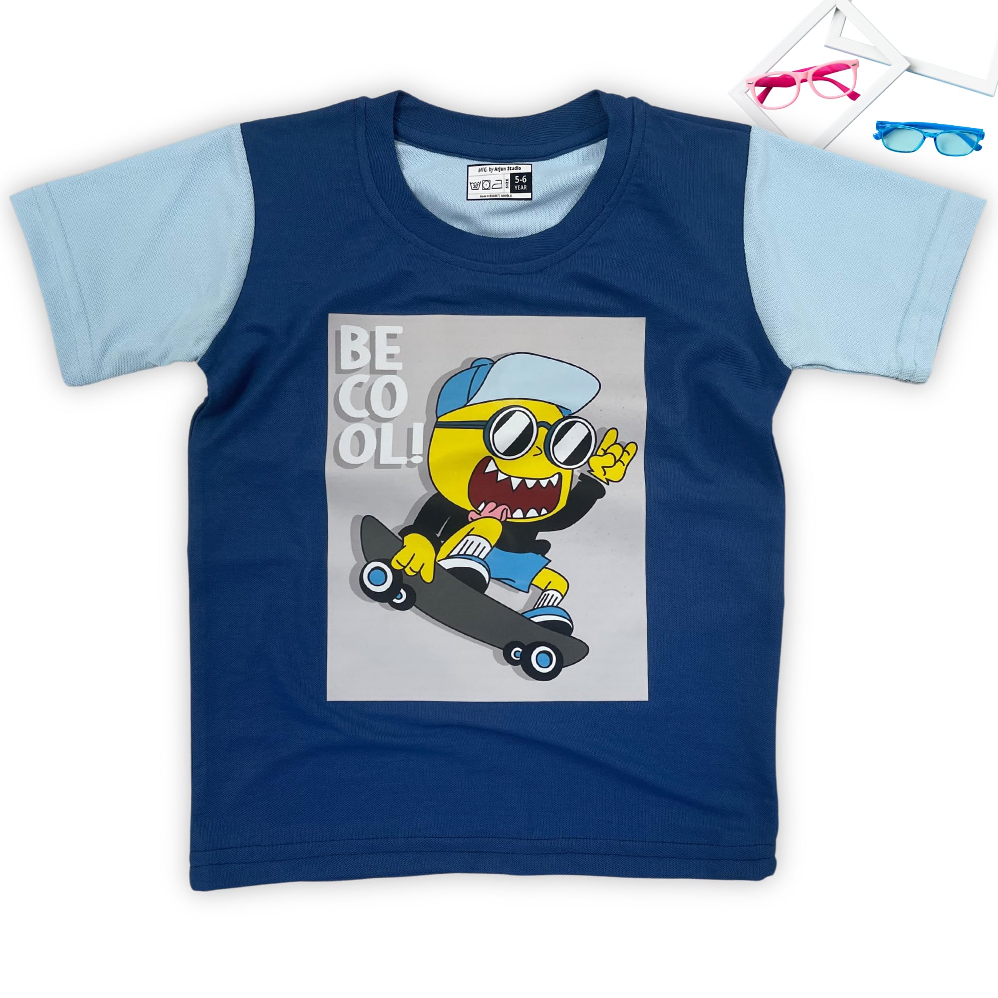 JIMMY PARIS Kids Digital Printed Tshirt