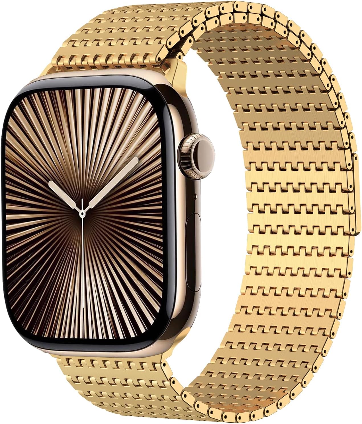 Magnetic Mesh Loop Band Compatible with Apple Watch Band 49mm 46mm 45mm 44mm 42mm 40mm 41mm 38mm Men Women, Stainless Steel Adjustable Metal Strap for iWatch Series 10 9 8 7 6 5 4 3 2 1 Ultra SE