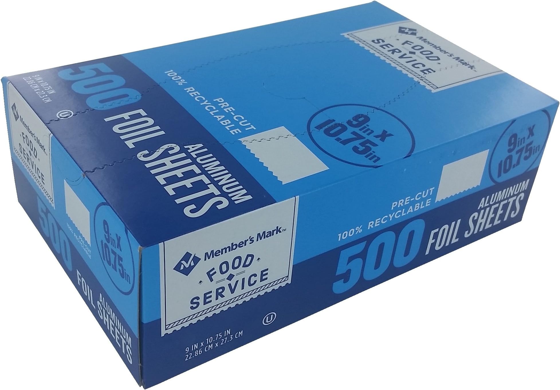 Food Service Aluminum Foil Sheets 500 Sheets